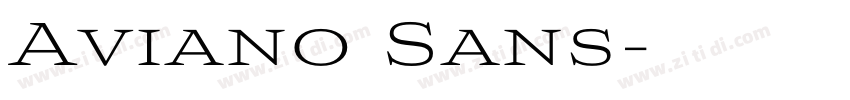 Aviano Sans字体转换